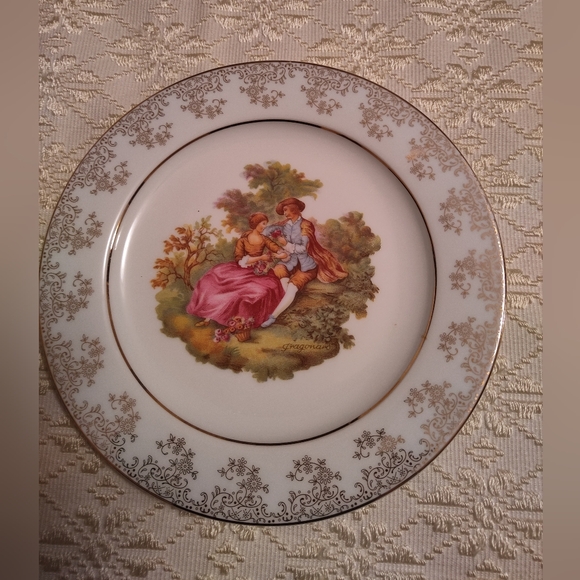 T. Limoges decorative porcelain plate - Picture 7 of 8